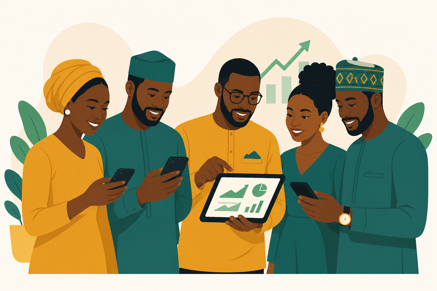 Illustrated group of AgriStock investors