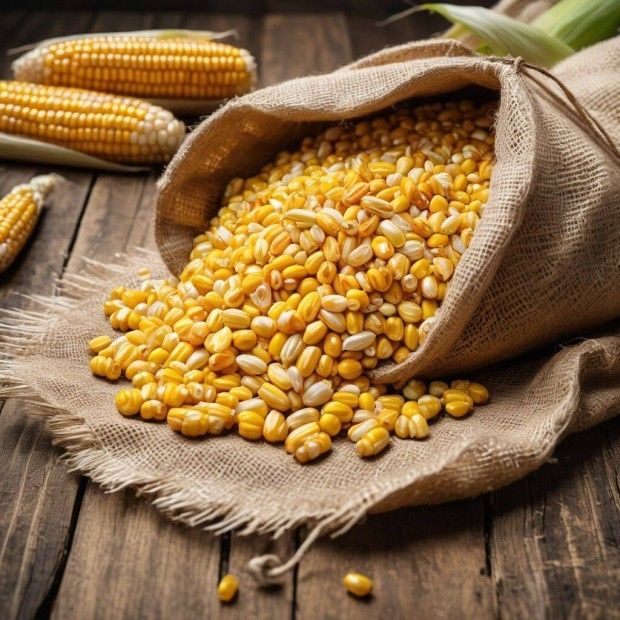 Maize in a sack